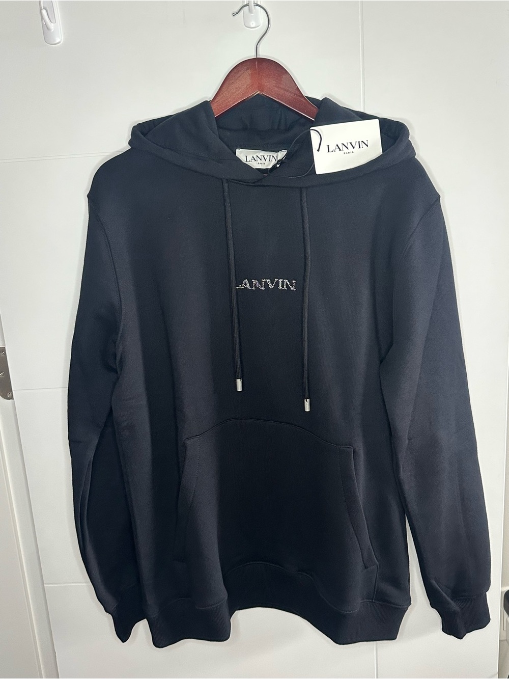 Lanvin Black Cotton Hoodie NWT